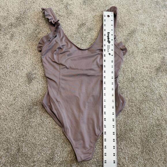 Free People FP Movement medium Love Me Bodysuit Moonlight Mauve BC 3080 - Picture 3 of 10